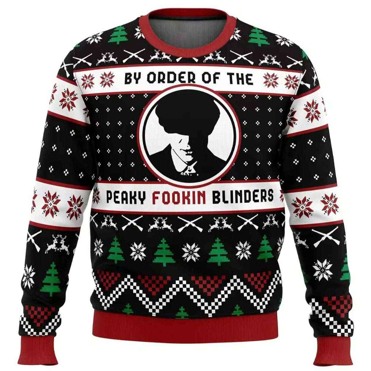 2025 By The Order of The Peaky Blinders Peaky Blinders Ugly Christmas Sweater