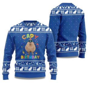 2025 Capy Birthday Ugly Christmas Sweater