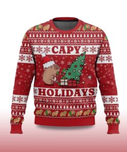 Alternative view of 2025 Capy Holidays Ugly Christmas Sweater