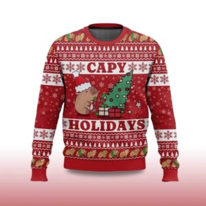 Alternative view of 2025 Capy Holidays Ugly Christmas Sweater