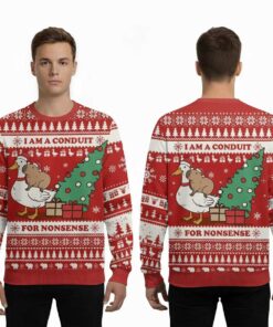 2025 Capy I Am A Conduit For Nonsense Ugly Christmas Sweater