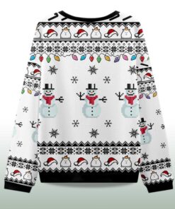 Alternative view of 2025 Capybara Smoking Christmas Ugly Sweater