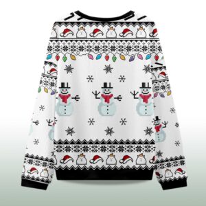 Alternative view of 2025 Capybara Smoking Christmas Ugly Sweater