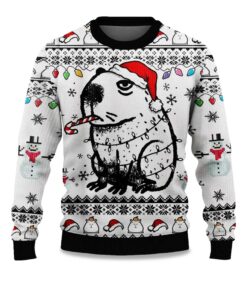 2025 Capybara Smoking Ugly Christmas Sweater