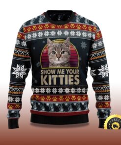 Alternative view of 2025 Cat Show Me Your Kitties Ugly Christmas Sweater