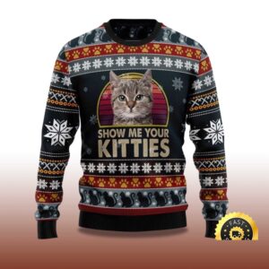 Alternative view of 2025 Cat Show Me Your Kitties Ugly Christmas Sweater