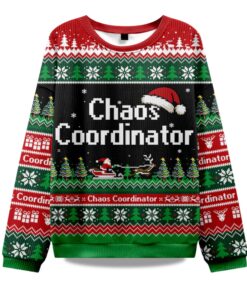 2025 Chaos Coordinator Christmas Ugly Sweater