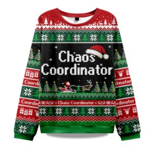 2025 Chaos Coordinator Christmas Ugly Sweater