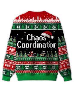 Alternative view of 2025 Chaos Coordinator Ugly Christmas Sweater