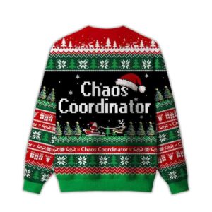 Alternative view of 2025 Chaos Coordinator Ugly Christmas Sweater