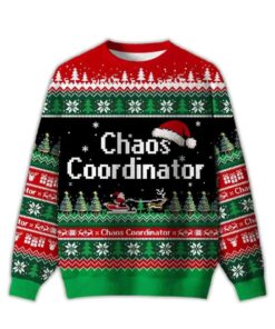 2025 Chaos Coordinator Ugly Christmas Sweater