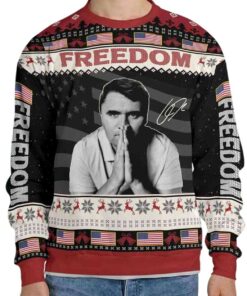 2025 Charlie Kirk Freedom Ugly Sweater