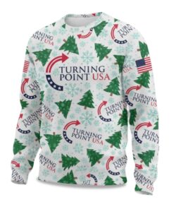 2025 Charlie Kirk Turning Point USA Ugly Christmas Sweater