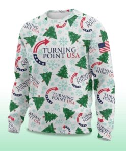 Alternative view of 2025 Charlie Kirk Turning Point USA Ugly Christmas Sweater