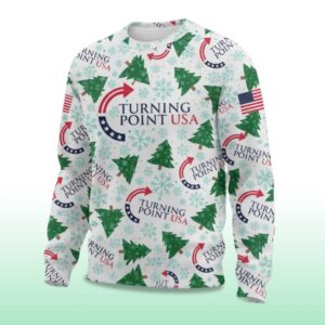 Alternative view of 2025 Charlie Kirk Turning Point USA Ugly Christmas Sweater