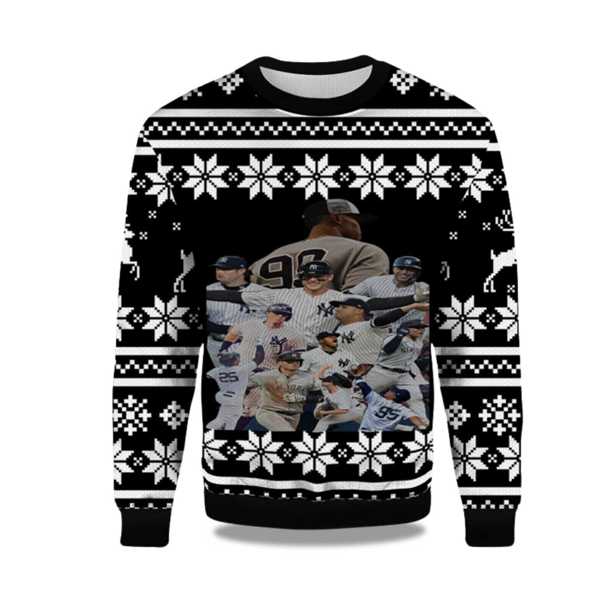 2025 Chase For 28 New York Yankees Ugly Christmas Sweater