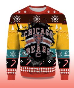Alternative view of 2025 Chicago Bears C Ugly Christmas Sweater