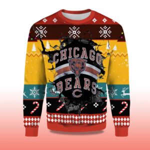 Alternative view of 2025 Chicago Bears C Ugly Christmas Sweater