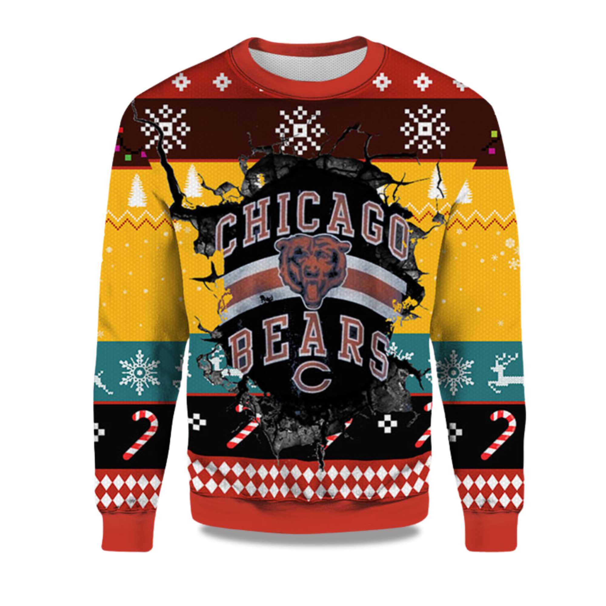 2025 Chicago Bears C Ugly Christmas Sweater