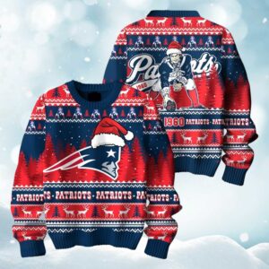 2025 Chirstmas Patriots Vintage 1960 Ugly Sweater