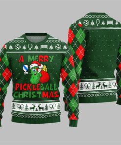2025 Christmas A Merry Pickleball Christmas Ugly Sweater  