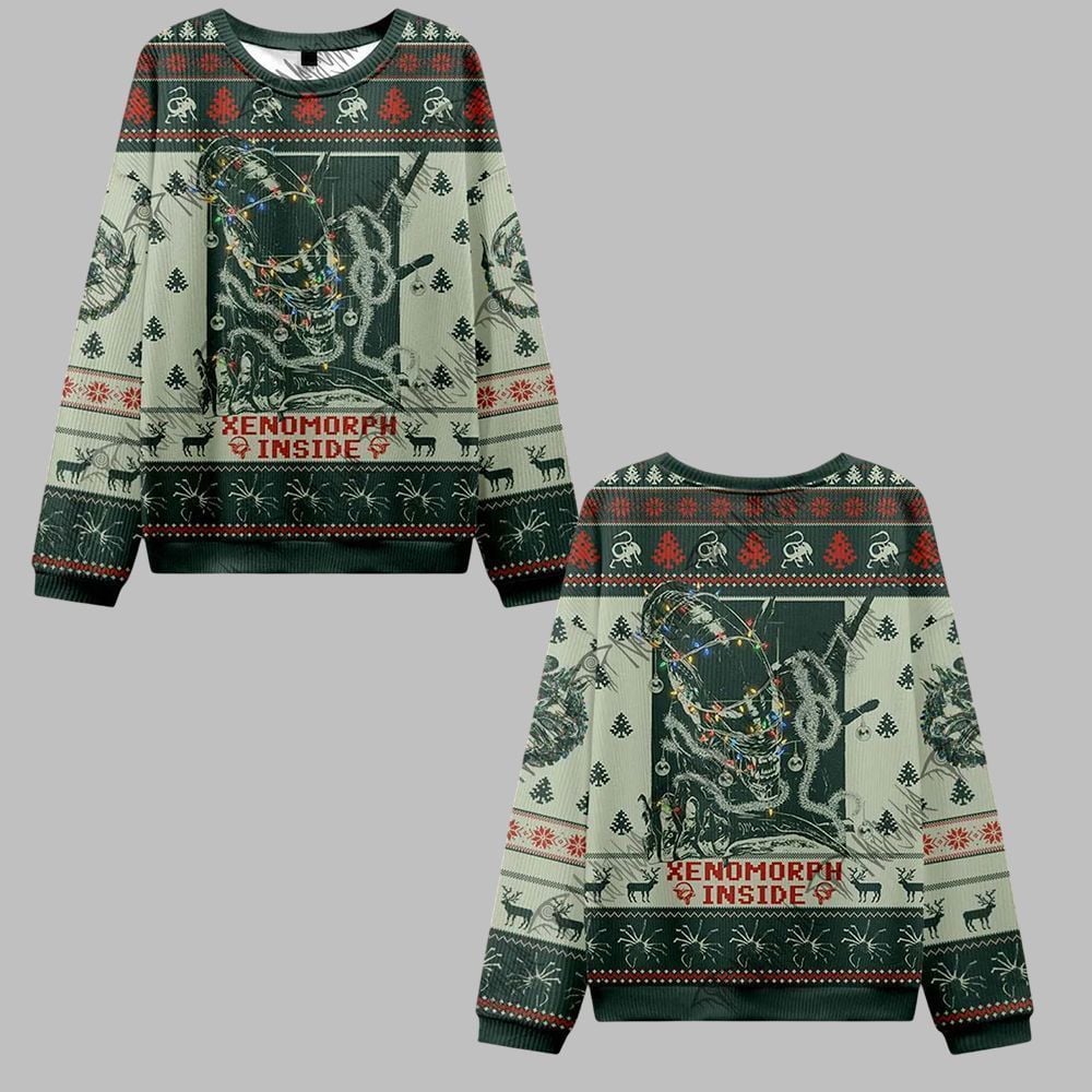 2025 Christmas Alien 426 Ugly Christmas Sweater - Grishko.com
