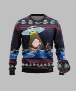 2025 Christmas Alien Santa Ugly Sweater  