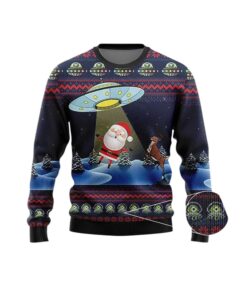 Alternative view of 2025 Christmas Alien Santa Ugly Sweater  
