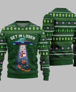 2025 Christmas Alien UFO Ugly Christmas Sweater  