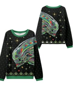 Alternative view of 2025 Christmas Alien Xenomorph Ugly Sweater  