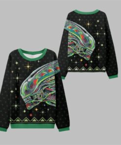 2025 Christmas Alien Xenomorph Ugly Sweater  