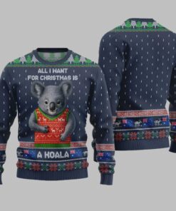 Alternative view of 2025 Christmas All I Want For Christmas Is A Koala Ugly Christmas Sweater  
