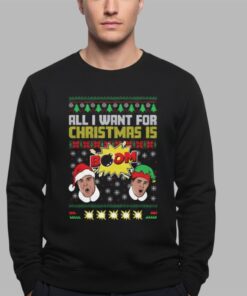 Alternative view of 2025 Christmas All I Want For Christmas is BOOM II Ugly Sweater  