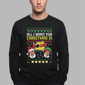 Alternative view of 2025 Christmas All I Want For Christmas is BOOM II Ugly Sweater - Grishko.com