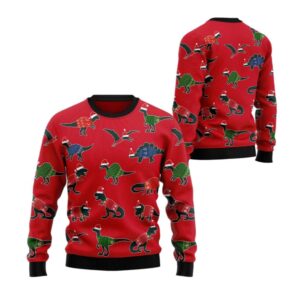 Alternative view of 2025 Christmas Amazing Dinosaur Ugly Christmas Sweater - Grishko.com