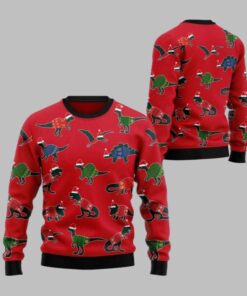 2025 Christmas Amazing Dinosaur Ugly Christmas Sweater  