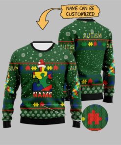 2025 Christmas Autism Awareness Ugly Sweater  