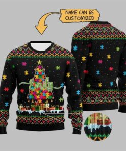 2025 Christmas Autism Tree Ugly Sweater  