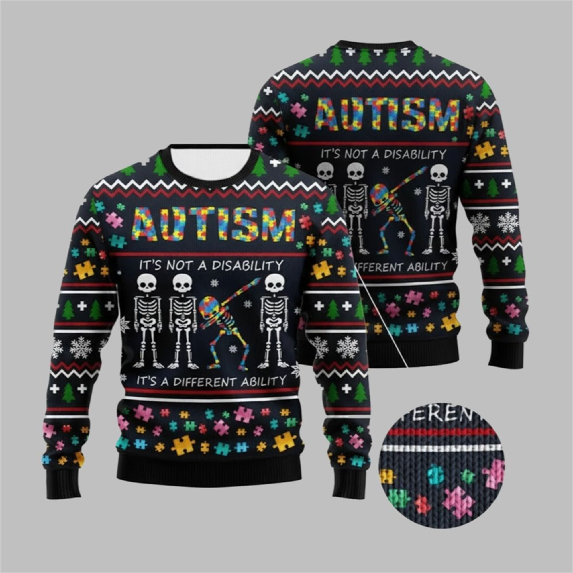 2025 Christmas Autism Ugly Christmas Sweater - Grishko.com