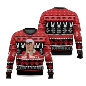 2025 Christmas Bad Bunny Ugly Sweater