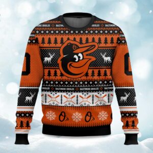 2025 Christmas Baltimore Orioles Personalized Ugly Sweater