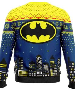 Alternative view of 2025 Christmas Batman In The City DC Ugly Christmas Sweater