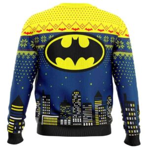 Alternative view of 2025 Christmas Batman In The City DC Ugly Christmas Sweater