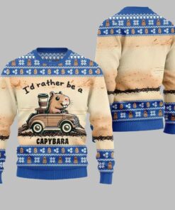 2025 Christmas Be A Capybara Ugly Christmas Sweater  