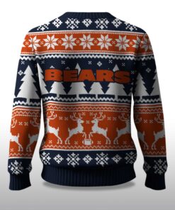 Alternative view of 2025 Christmas Bears Reindeer Football Ugly Sweater