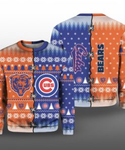 2025 Christmas Bears x Cubs Ugly Sweater  