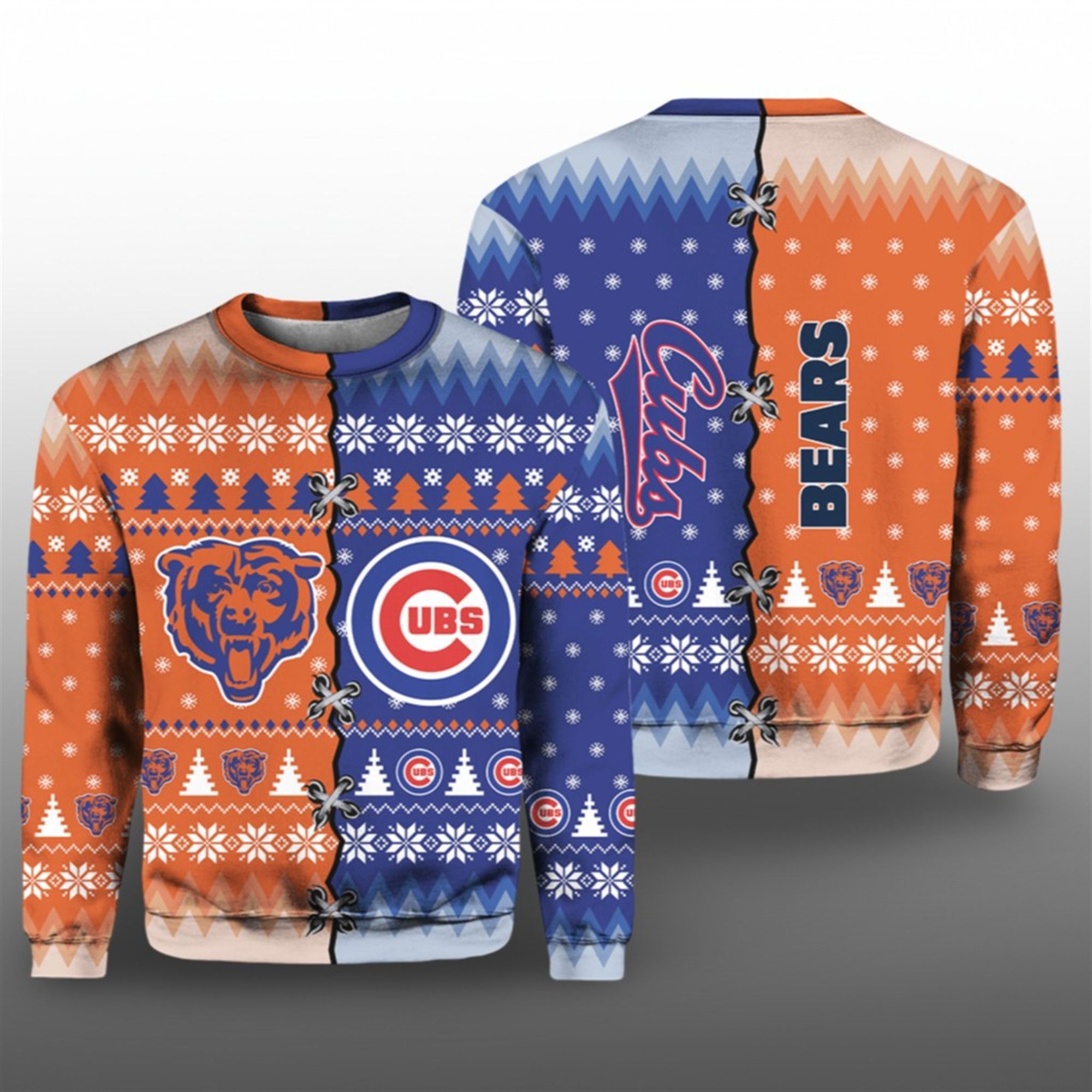 2025 Christmas Bears x Cubs Ugly Sweater - Grishko.com