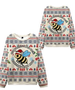 Alternative view of 2025 Christmas Bee Buzzing WIth Joy Ugly Sweater  