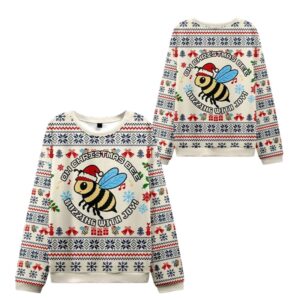 Alternative view of 2025 Christmas Bee Buzzing WIth Joy Ugly Sweater - Grishko.com