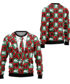 Alternative view of 2025 Christmas Bigfoot Camping Christmas Ugly Christmas Sweater  
